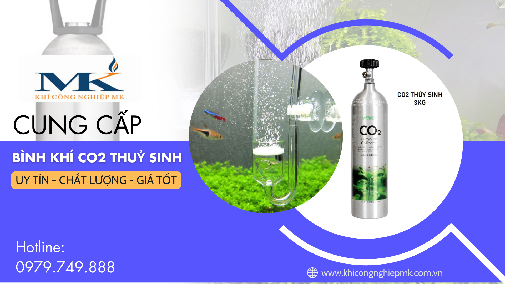 Địa chỉ cung cấp bình khí CO2  thủy sinh uy tín, chất lượng tại Hải Phòng