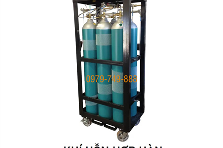 Khí hỗn hợp hàn Mix 20%CO2+80%Ar pallet nhóm 6x40L