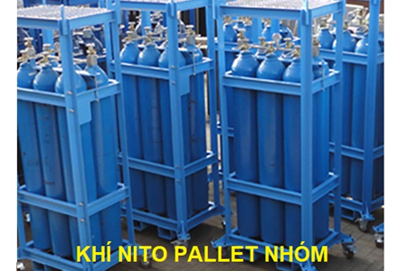 Khí Nito công nghiệp 4.0 pallet nhóm 6x40lít 150bar