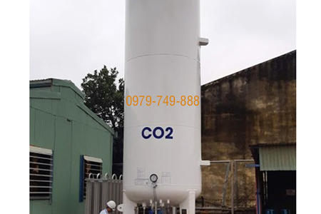 Bồn 15m3 (2.16Mpa) chứa CO2 lỏng, kiểu đứng